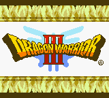 Dragon Warrior III title screen for GameBoy Color